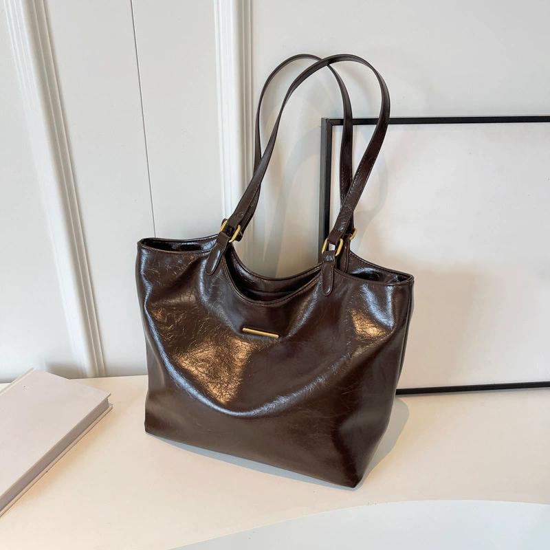 Дизайнерские наплечные сумки для женщин Большая вместительная сумка-тоут Зимняя винтажная однотонная на молнии Дорожная ретро-сумка кошелек CLE