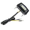 12V License Plate Light ABS Plastic Accessories Black Housing