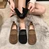 Soft Bottom Office Low Heel Elegant Women's Flat Shoes Round Toe Anti-slip Cheap Clearance High Quality Fashion Ladies Footwear