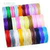 2.5cm Snow Organza Flower Cake Bow Ribbon, 45m Roll
