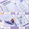 Plastic File Folder Transparent Bag File Storage Bag Durable Archives Bag