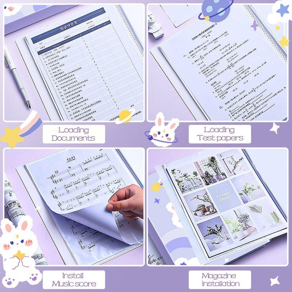 Plastic File Folder Transparent Bag File Storage Bag Durable Archives Bag