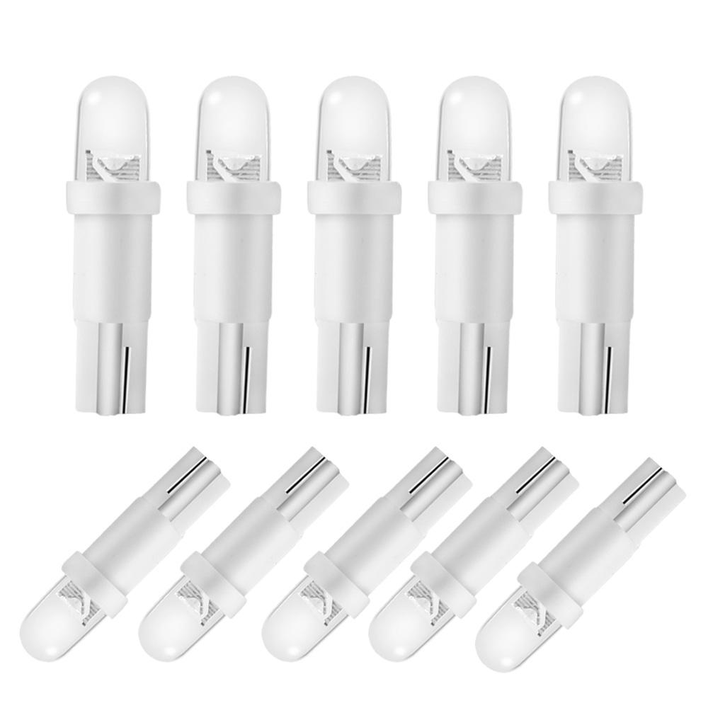10pcs Car LED Instrument Lamp T5 Bulbs Low Power 5050 SMD Automobile Instrument Panel Switch Lamp 12V Automotive Accessoire
