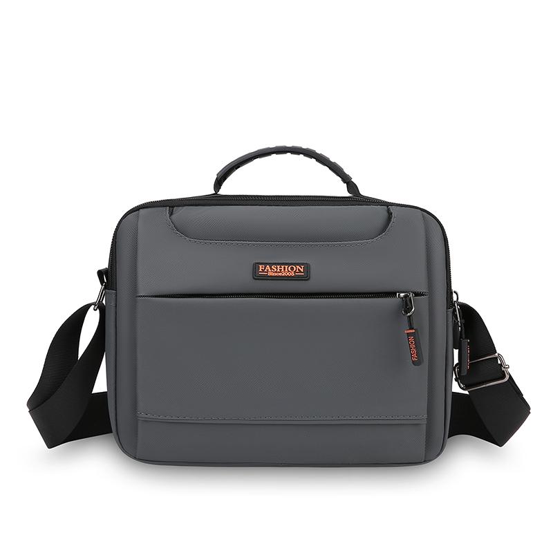 Профессиональная мужская сумка через плечо - Водостойкая Оксфордская сумка-мессенджер для работы (Слинг Оксфорд большой вместимости с надежными молниями)