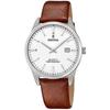 Montre - Festina - Homme - Cuir marron - Cadran blanc - Quartz 3 ATM