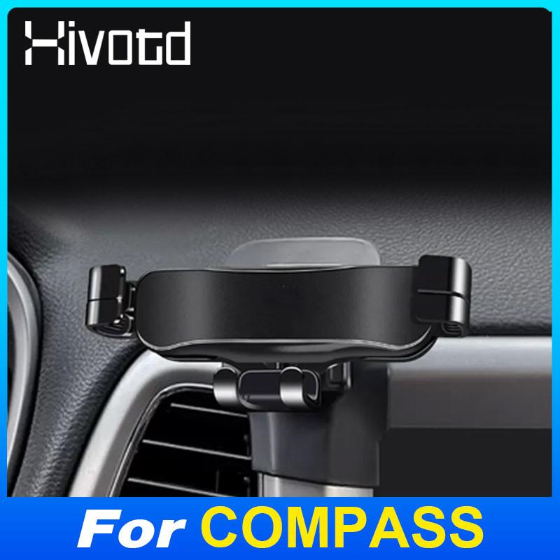 Degree Rotating Car Smartphone Stand Holder GPS Air Vent Clip Bracket Auto Interior Accessories For Jeep COMPASS 2017