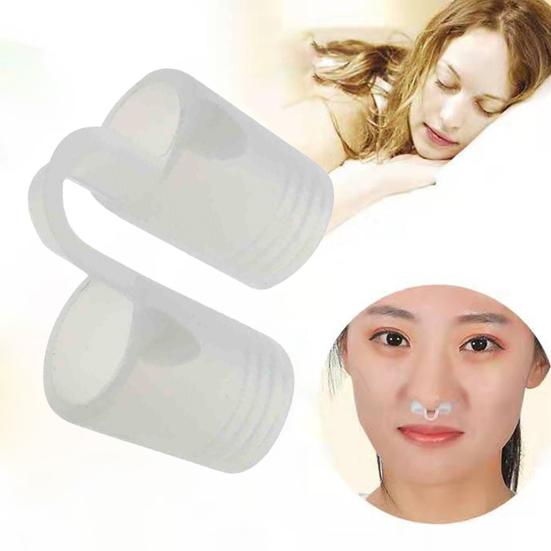 Mini Reusable Silicone Anti-snoring Nose Clip Snoring Stopper Device for Home Dormitory Travel