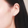 Серьги-гвоздики BAMOER из стерлингового серебра с речной жемчужиной