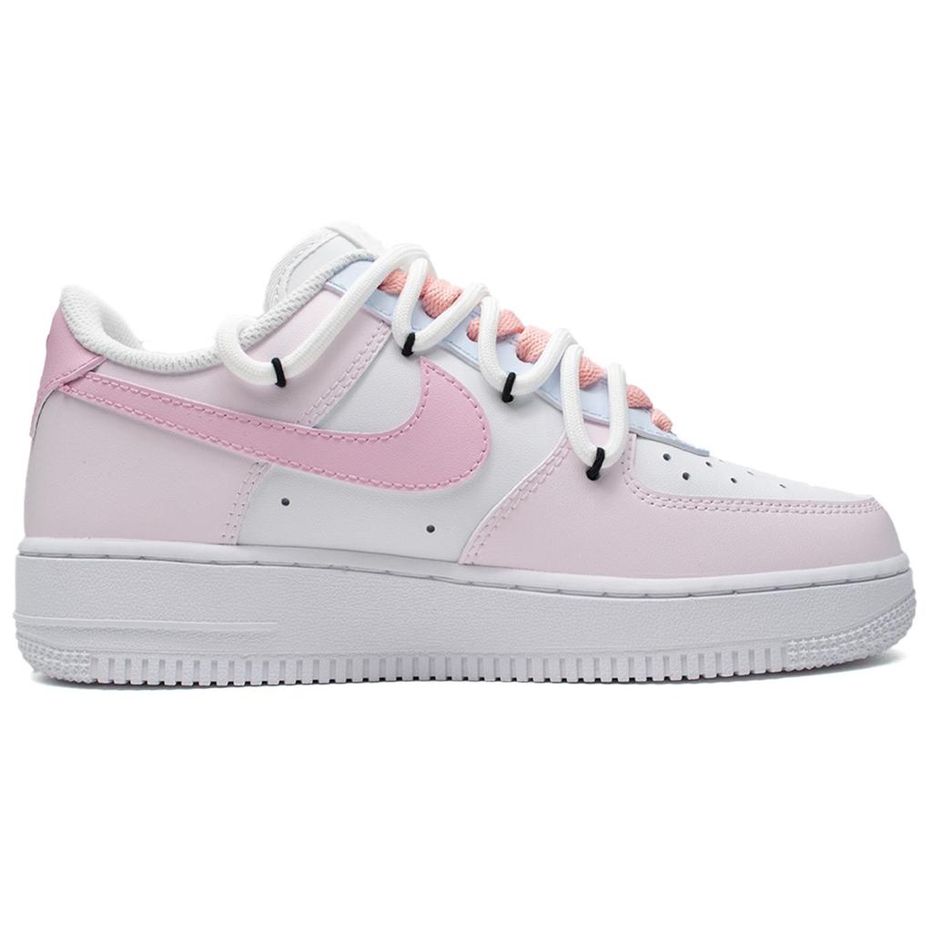 Nike Air Force 1 Low Love Confession Slip Resistant Cushioning Low top Skateboard Shoes Unisex Pink CW2288-111(Team98-)