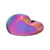 Nail Art Display Board Stainless Steel Heart Shape Cosmetic Makeup Manicure Tips Color Mixing