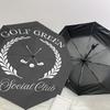 1 шт. Зонт для гольф-клуба Green Social Club - 8 ребер усиленный, автоматическое открытие, легкий и прочный, милый модный аксессуар для улицы, пляжа или повседневного использования,