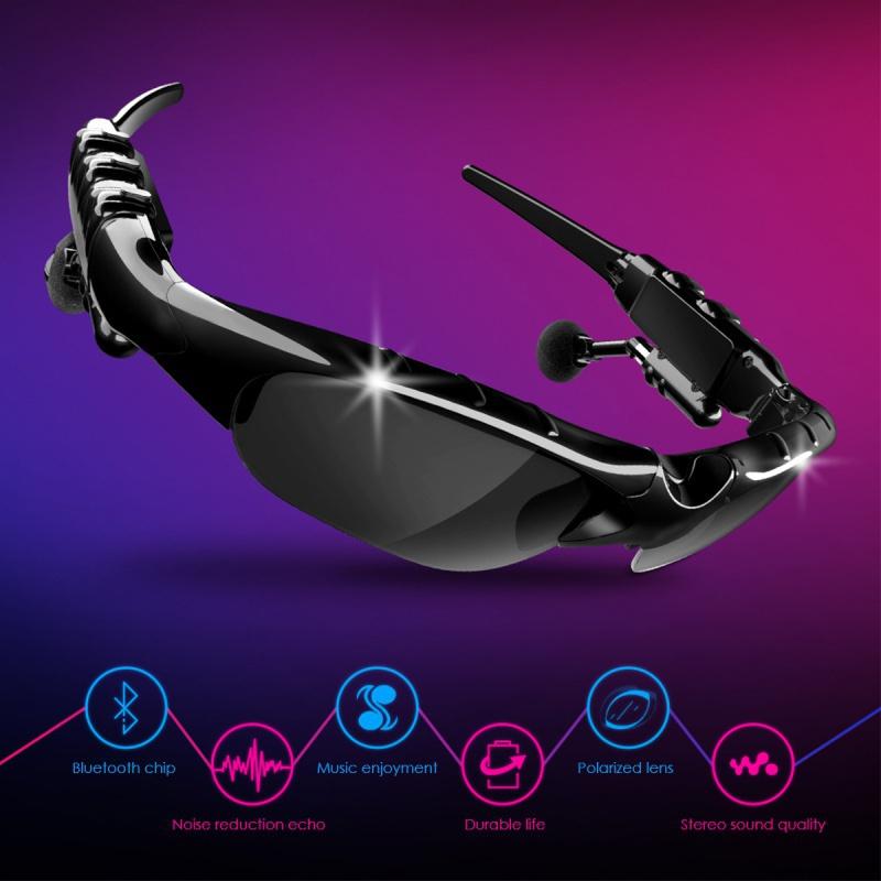 The New Fashion Sports Stereo Wireless Bluetooth 5.0 Headset Telephone Polarized  Driving Sunglasses