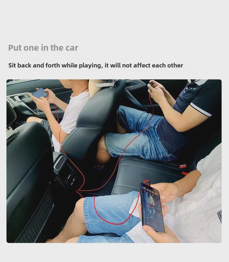 Двойной сверхбыстрый зарядный кабель 5A с двумя портами Type-C