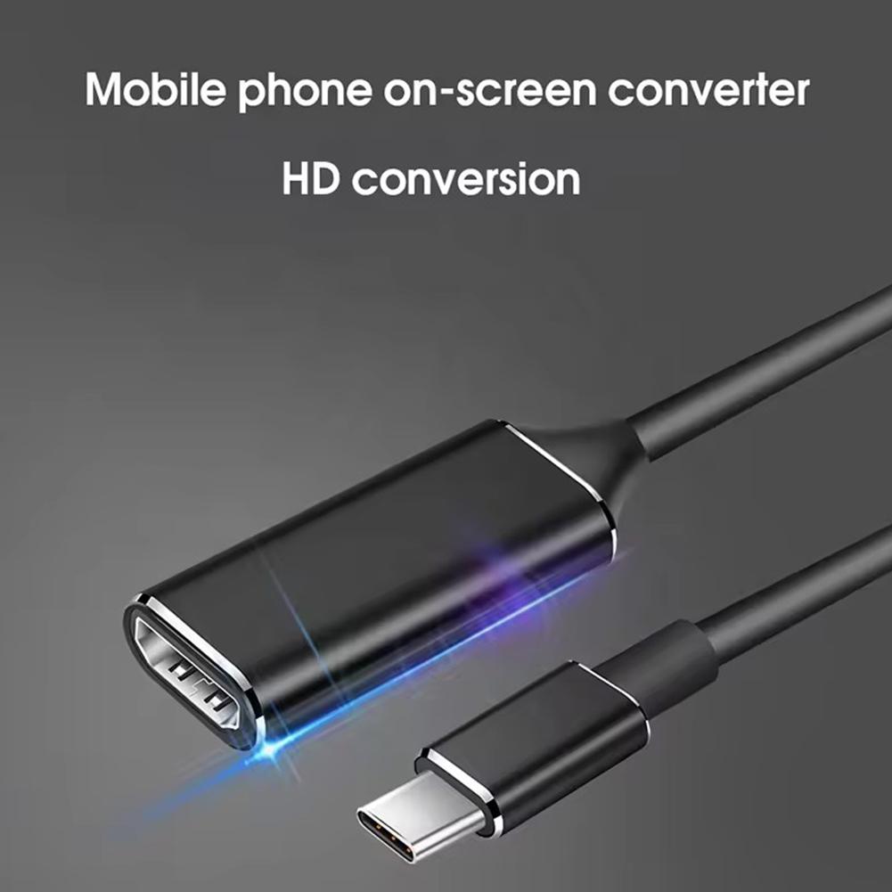 Видеокабель USB Type C, конвертер 4K USB Type C в HDMI-совместимый экранный кабель, адаптер для ноутбука A V7Y9