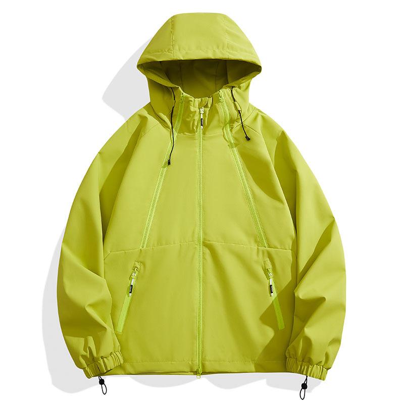 Мужское весеннее и осеннее новое горное уличное дизайнерское платье для пары с капюшоном, ветрозащитная водонепроницаемая свободная куртка для кемпинга и улицы