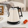 Электрический чайник 1 шт., утолщенная нержавеющая сталь 304, длинный носик, двухслойный, автоматическое отключение, защита от сухого пригорания, чайник для заваривания чая