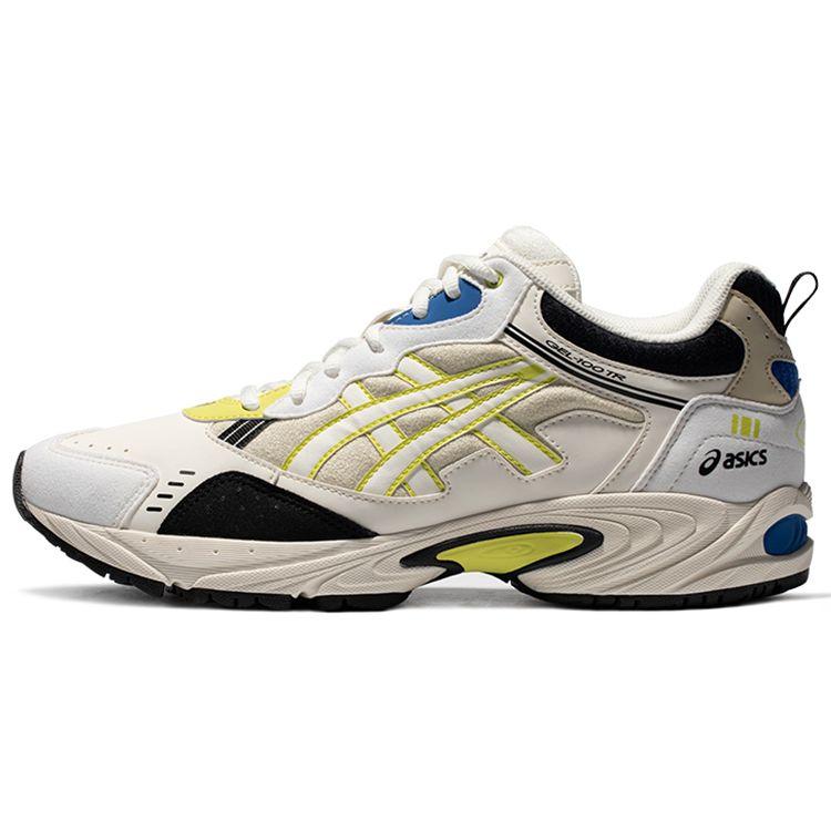 Asics Gel-100 Sport Color Block Кроссовки Унисекс Низкие Беговые Кроссовки Молочно-Белый Желтый 1203A171-105