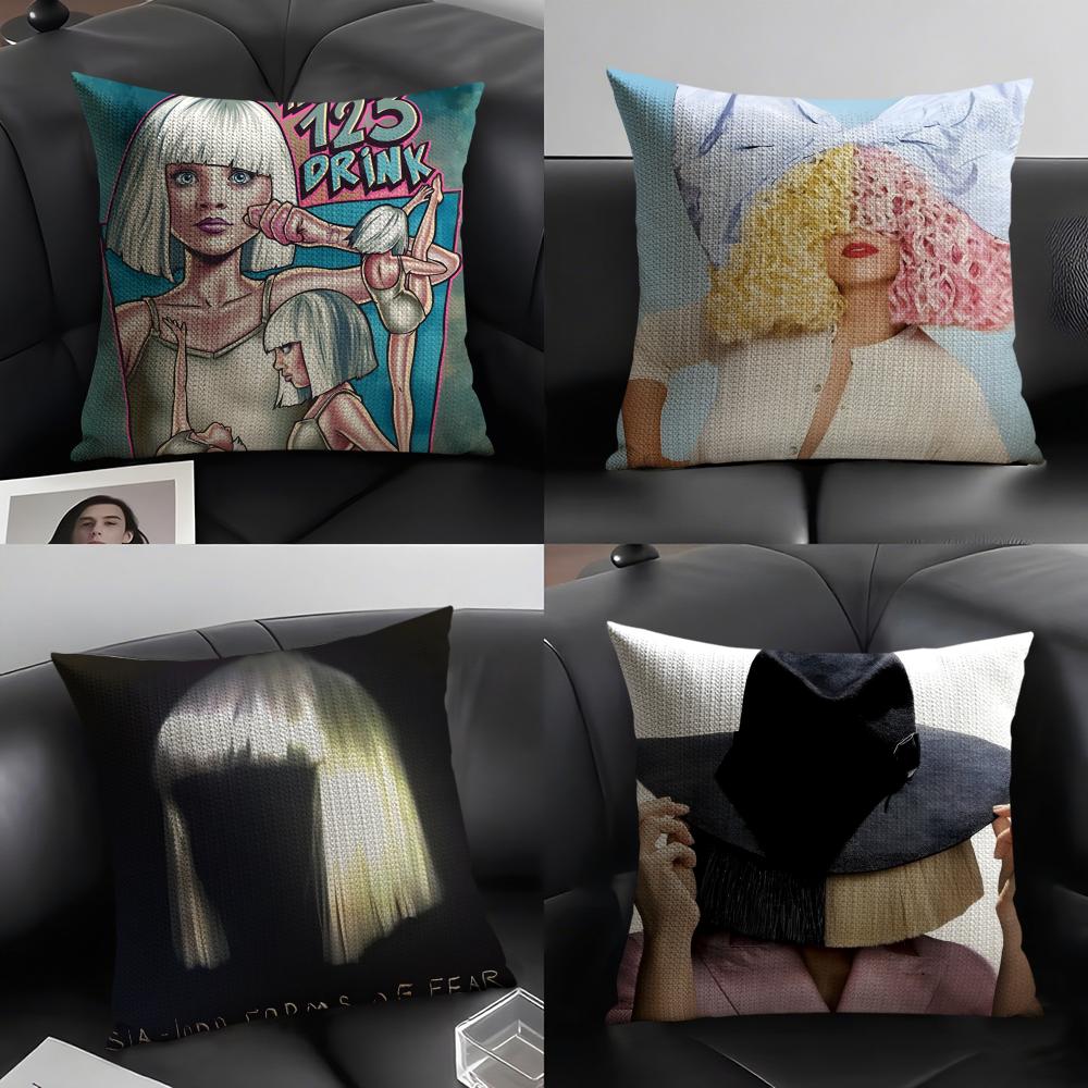 Singer SSia Crisp Band Pillow Case Pattern Printed Pillowcase for Living Room Sofa Cushion Cover Bedroom Decor