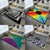 3D Геометрический Принт Ковер Большой Площади Дизайн Нескользящий Ковер для Гостиной Спальни Мягкий Напольный Коврик Домашний Декор Красивый и Модный