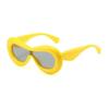 New In Oval Sunglasses For Men Women Fashion Retro Brand Design Shades Eyewear Female Candy Color Goggle Sun Glasses