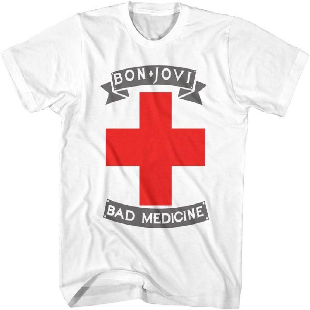 Bon Jovi Рок-группа Badmed Белая футболка для малышей Маленькие мальчики