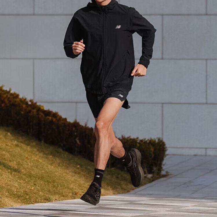 New Balance Мужские шорты для бега Черные MS41286-BK