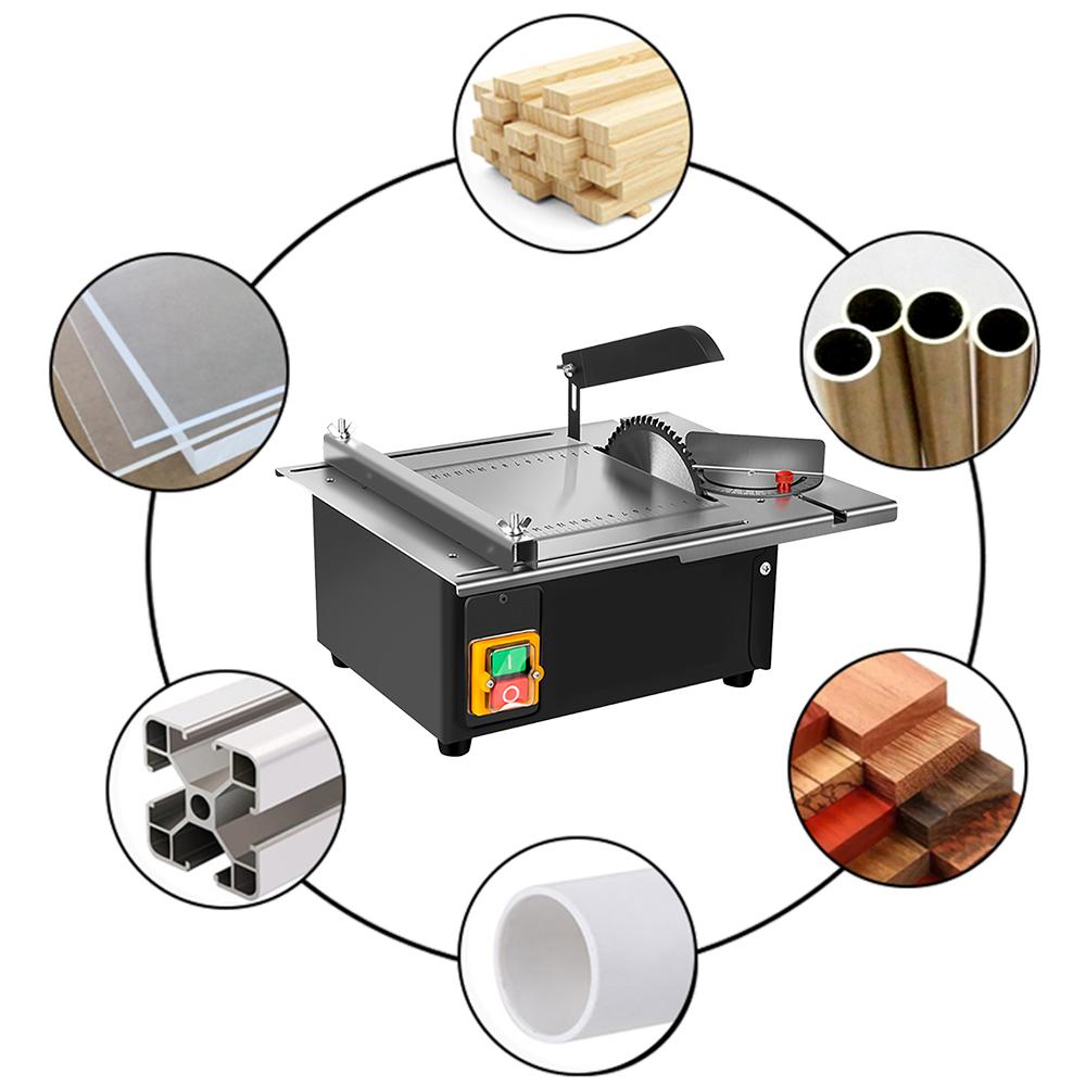 2500 Вт 340 мм * 280 мм Деревообрабатывающая декоративная настольная пила Недавно модернизированная столешница из нержавеющей стали с