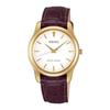 [Часы Seiko] SEIKO SELECTION SCXP032 Мужские/Унисекс Часы На батарейках Кварцевые Ширина корпуса 35 мм Кожаный ремешок Белый циферблат Желтое золото Нержавеющая сталь