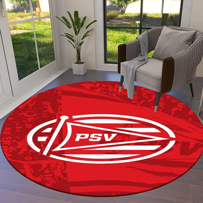 Круглый ковер Philips Sport Vereniging, Ковер для гостиной, спальни, дивана, игровой комнаты, Нескользящий коврик для пола