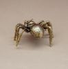 Rare Chinese Art Old Brass Handmade Spider Statue Figure Tea Pet Decoration Gift
