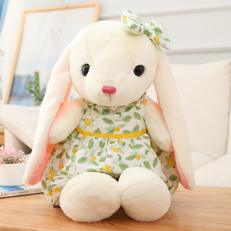 Wear Clothes Rabbit Stuffed Animal Toy Plush Doll Kids Birthday Gift Decoration