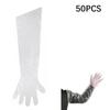50Pcs Plastic Long Arm Glove Disposable Plastic Glove Non-toxic Farm Glove  Artificial Insemination