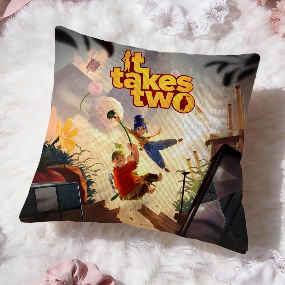 Игровой чехол для подушки It T-Takes Two Премиум-комфорт Двусторонний чехол для подушки - Дизайн "Два в одном" для любой комнаты и салона автомобиля