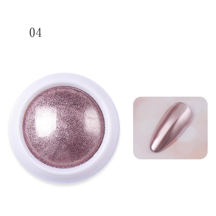Глиттер для ногтей с розовым золотом: Зеркальный порошок для гальванического покрытия