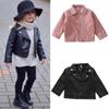 Winter Girl Boy Kids Baby Outwear Leather Coat Short Jacket Clothes
