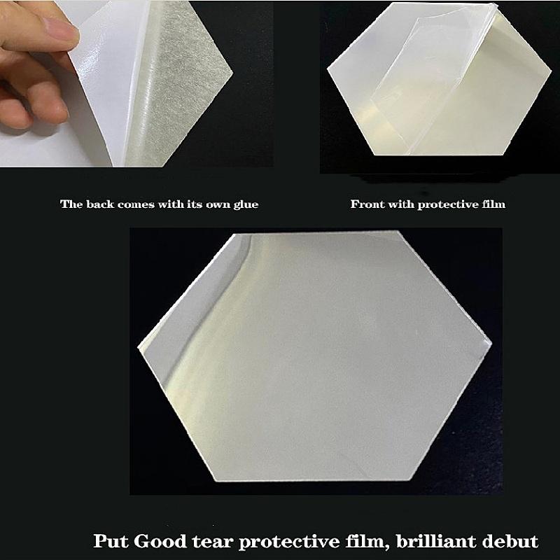 30 шт. 5*5 см зеркальная наклейка 3D линия талии здание граница акриловые зеркальные настенные наклейки для гостиной домашний декор