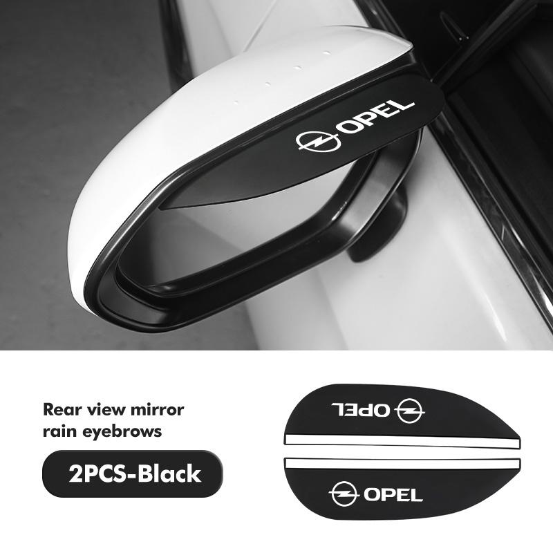 AAIW1 2Pcs Car Rearview Mirror Rain Eyebrow PVC Rearview Mirror Rain Snow Blocker For Opel Astra G H J K F Corsa D Zafira B Insignia
