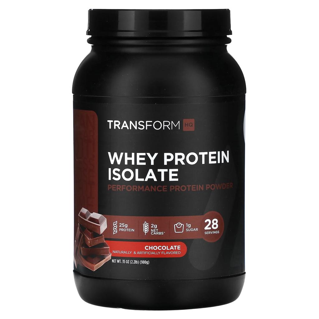 TransformHQ Whey Protein Isolate, Chocolate, 980g (35oz)