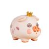 Cartoon Pig Piggy Bank Anti-fall Saving Jar Ornament Funny Animal Saving Jar  Gifts