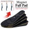 Ultralight Invisible Height Increase Insoles For Men Women Magnet Massage Shoe Heel Insert 2/3/4/5cm Taller Lift Damping Insoles