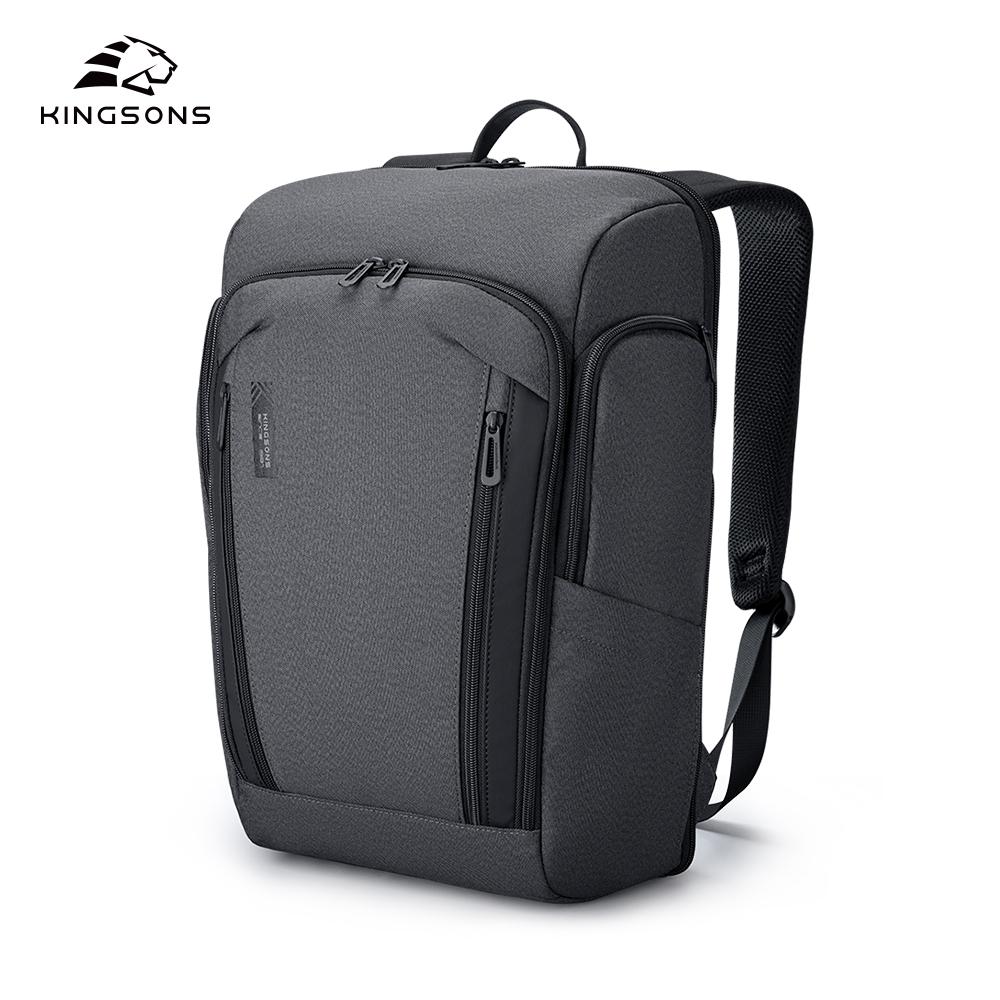 Men Backpack Kingsons For 15.6 Inch Laptop 180° Open 2025 New Concise Casual Waterproof College Student Boys School Bag