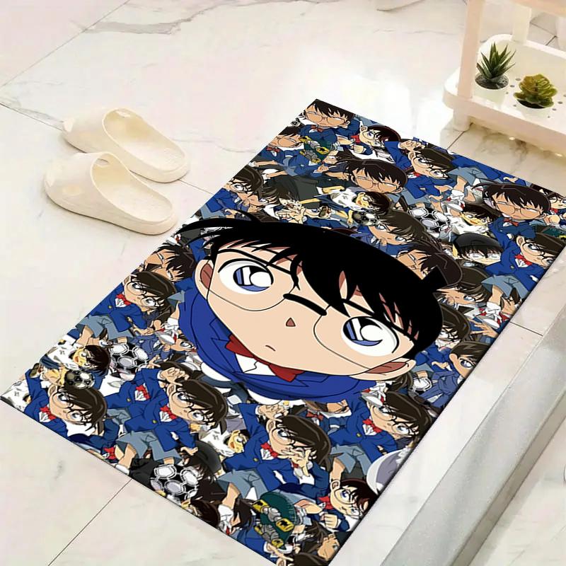 1Pc Detective Conan Mystery Rug, Office Carpet Indoor Outdoor Doormat, Non-Slip, Comfortable, Living, Christmas Halloween, Xmas Gift L1454
