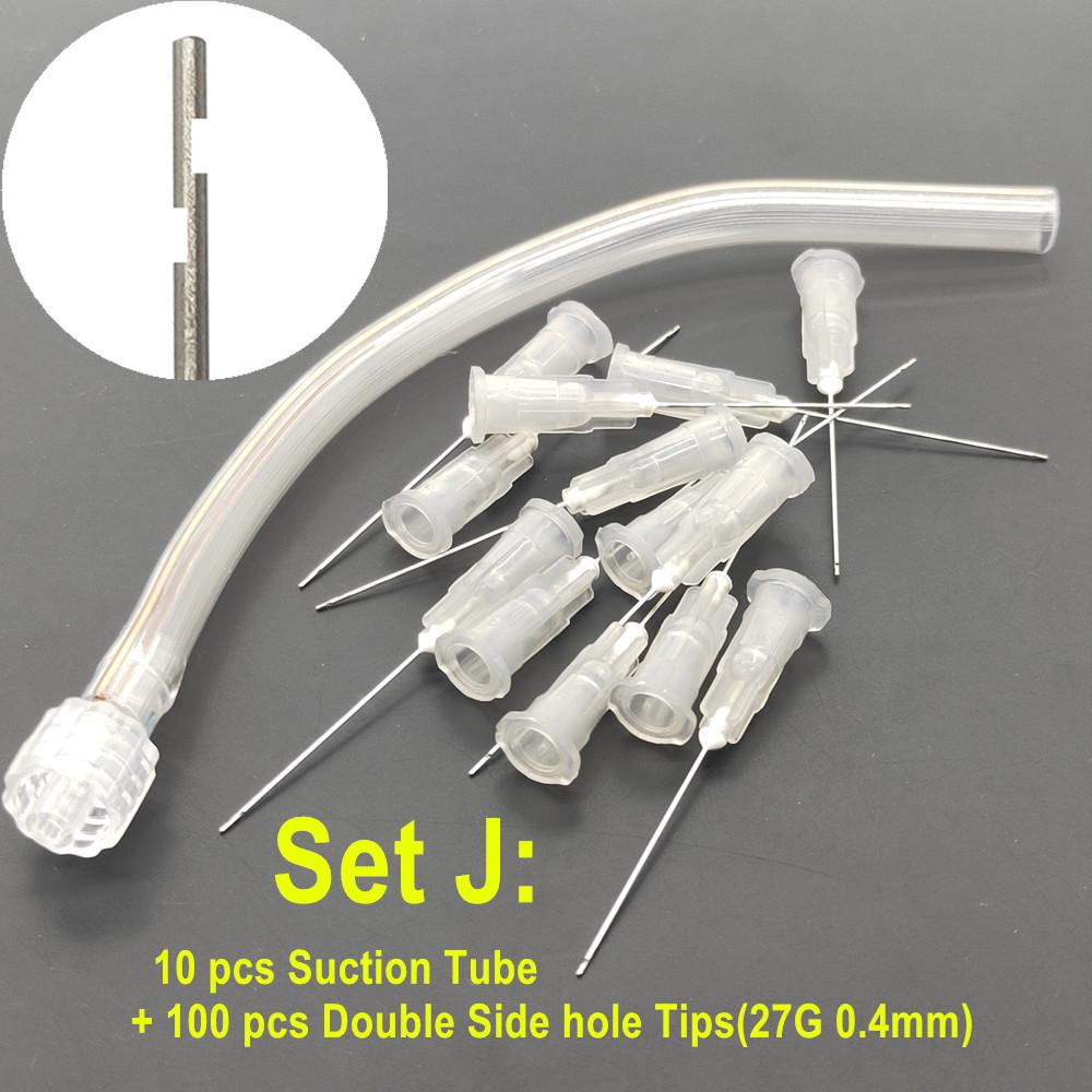Dental Suction Tube Suction Pipe Drying Set for Accurate Suction Finalize with Washing Endo Irrigation Needle Tip Material