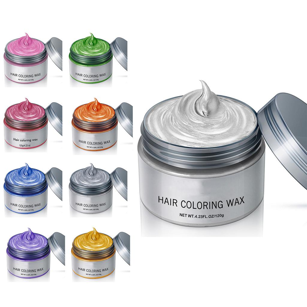 120 г стойкий воск для окрашивания волос для женщин и девочек, не повреждающий волосы, одноразовый аксессуар для укладки, 1 шт.