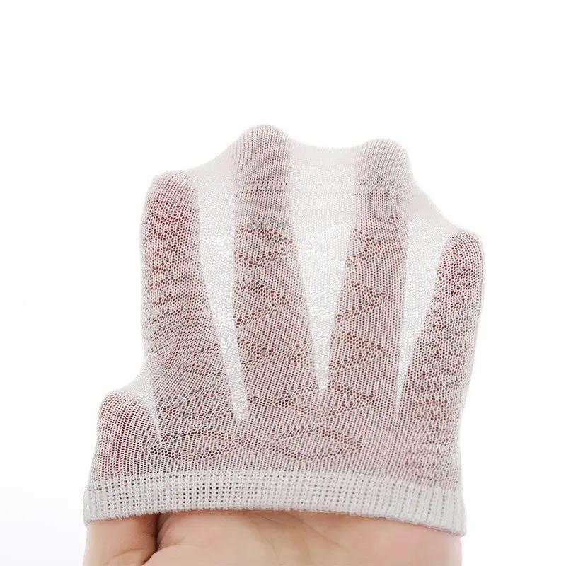 Детские носки Мягкий гребенной хлопок Носки для малышей Нескользящие Противоскользящие Новорожденные Силиконовая подошва Детские Домашние Сетчатые Тонкие Летние Однотонные Носки