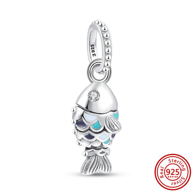 Новая летняя серия с подвесками в виде океана, муранское стекло, морская черепаха, морская звезда, рыба, бусины, подходят для браслетов, ювелирных изделий, подарка