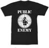 Винтажная черная хлопковая унисекс футболка Public Enemy для мужчин