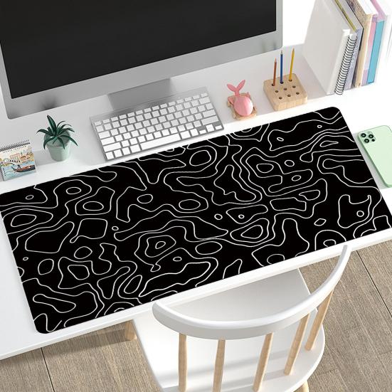 30x80CM Large Laptop Mousepad Abstract Print Non-slip Natural Rubber Waterproof Portable Foldable Gaming Mouse Pad Computer Accessories