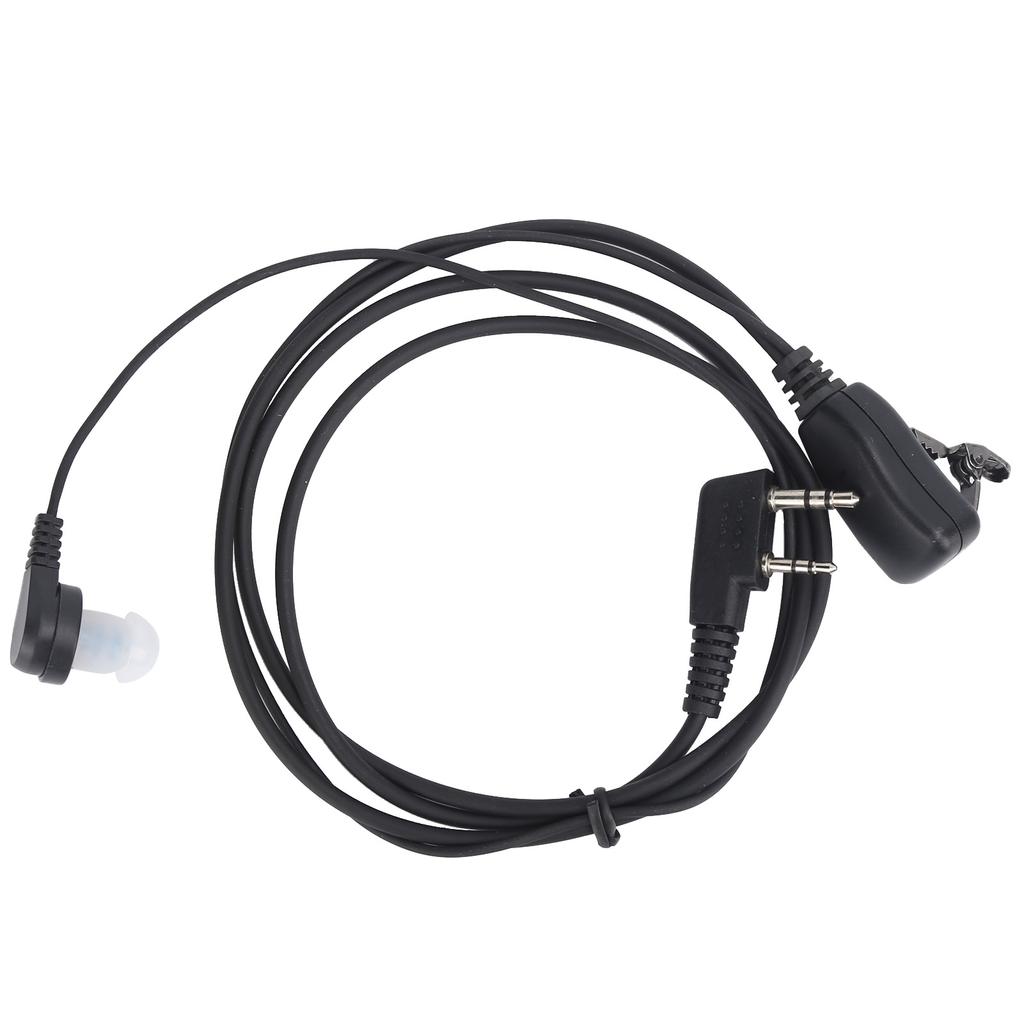 Walkie Talkie Earpiece Durable Denoise Headphone with Earplug Air Duct for Baofeng UV5R