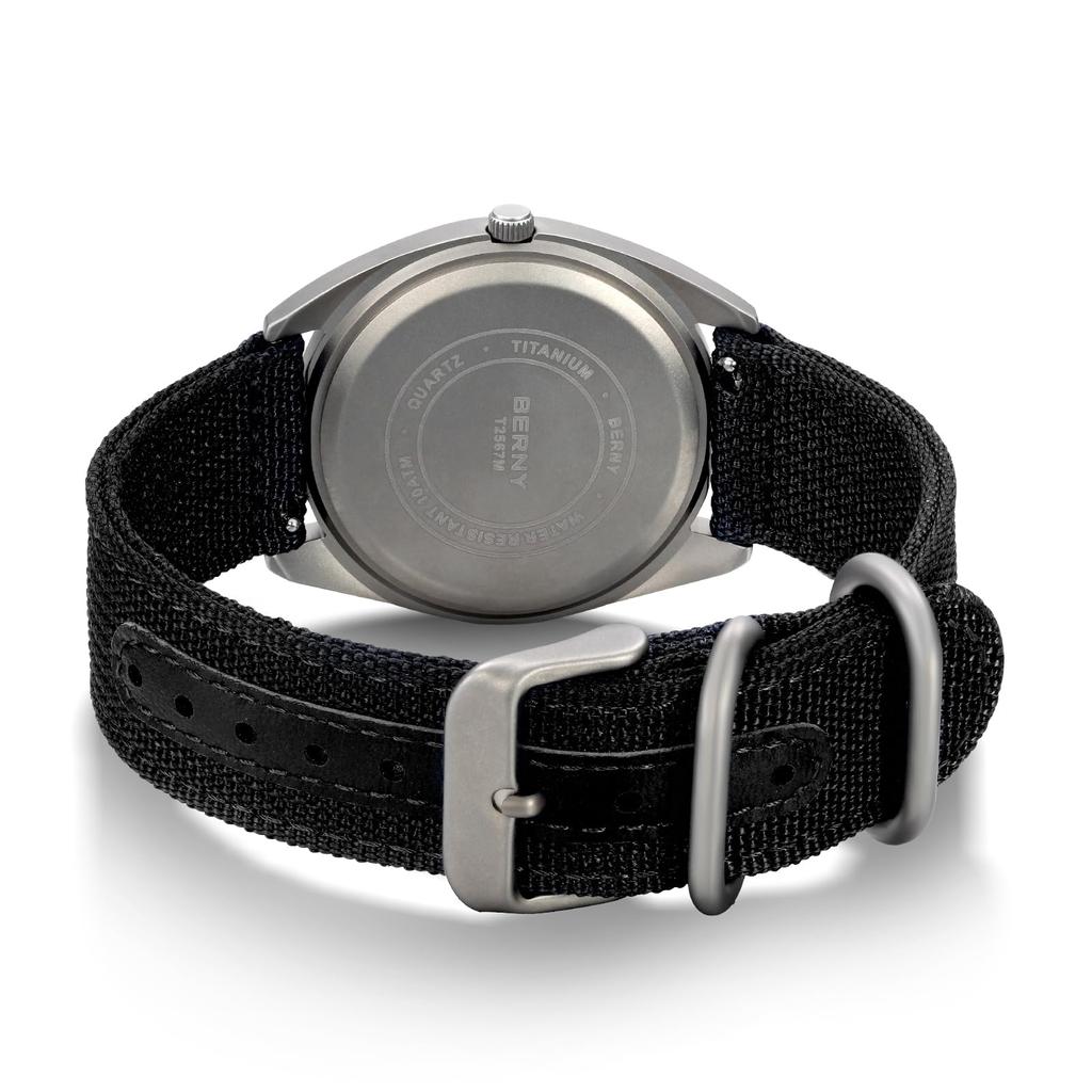 BERNY Часы из титана для японских кварцевых часов Titanium Analog Quartz 10ATM Water Super Luminous Men, мужские часы, мужские часы, механизм, часы, устойчивые,